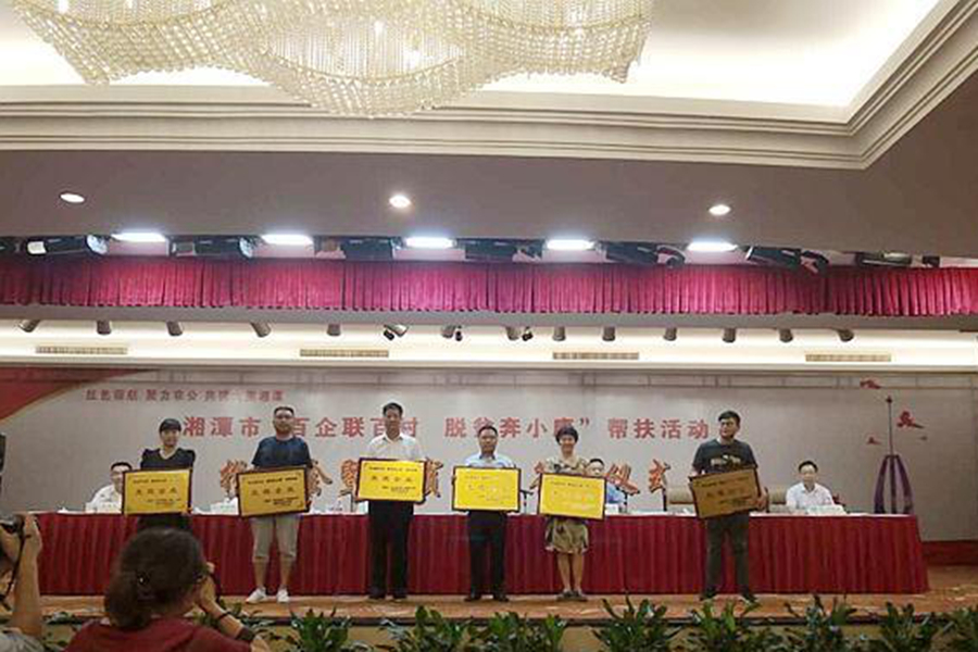 九城集團榮獲湘潭市“百企聯(lián)百村 脫貧奔小康” 幫扶活動先進單位